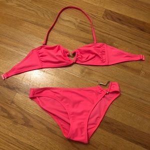 FREE ASOS coral heart bikini